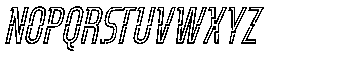 Sencito Slant Font UPPERCASE