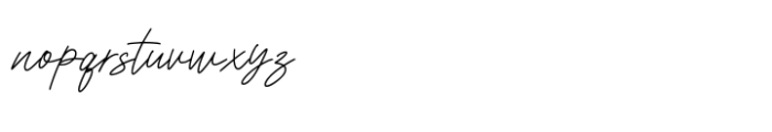 Sendian Signature Font LOWERCASE