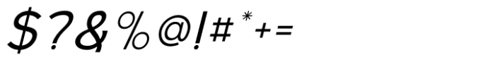 Sendiko Italic Font OTHER CHARS