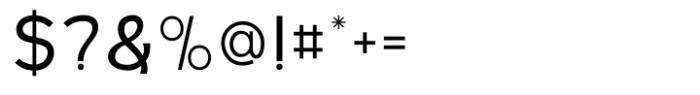 Sendiko Regular Font OTHER CHARS