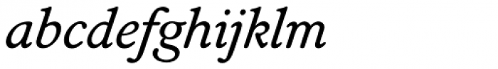 Seneca BQ Italic Font LOWERCASE
