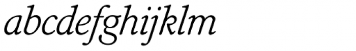 Seneca BQ Light Italic Font LOWERCASE