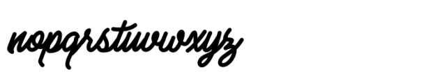 Senella Script Font LOWERCASE
