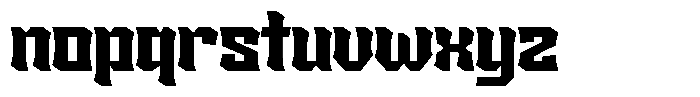 Sengklec Black Font LOWERCASE