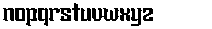Sengklec Bold Font LOWERCASE