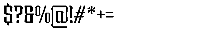 Sengklec Condensed Font OTHER CHARS