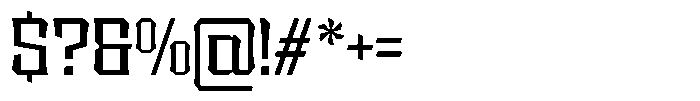 Sengklec Expanded Font OTHER CHARS
