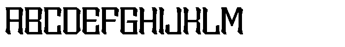Sengklec Expanded Font UPPERCASE