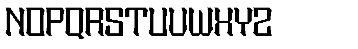 Sengklec Expanded Font UPPERCASE