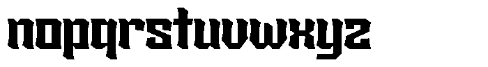 Sengklec Extra Bold Font LOWERCASE