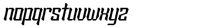 Sengklec Italic Font LOWERCASE