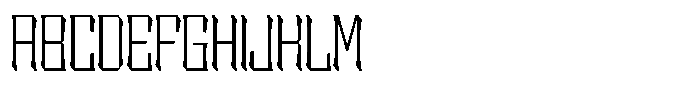 Sengklec Thin Font UPPERCASE