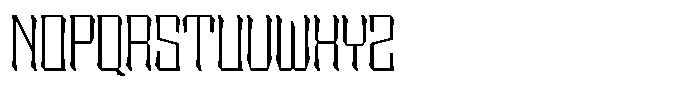 Sengklec Thin Font UPPERCASE