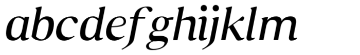 Senhan Light Italic Font LOWERCASE