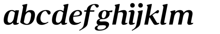 Senhan Medium Italic Font LOWERCASE