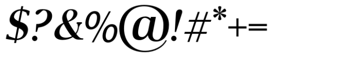 Senhan Regular Italic Font OTHER CHARS