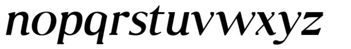 Senhan Regular Italic Font LOWERCASE