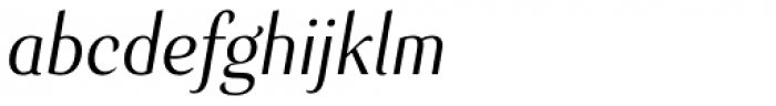 Senlot Cond Book Italic Font LOWERCASE