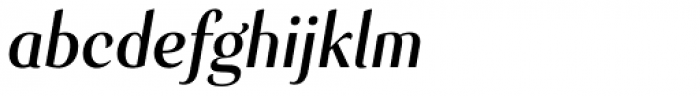 Senlot Cond Demi Italic Font LOWERCASE