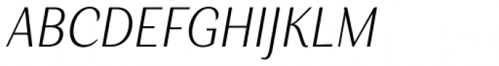 Senlot Cond Thin Italic Font UPPERCASE