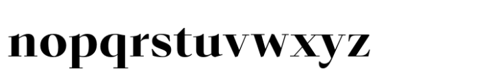 Senlot Didone Extended Black Font LOWERCASE