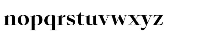 Senlot Didone Extended Ex Bold Font LOWERCASE