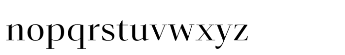 Senlot Didone Extended Regular Font LOWERCASE