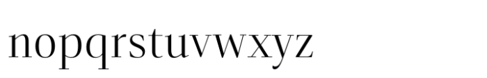 Senlot Didone Norm Light Font LOWERCASE