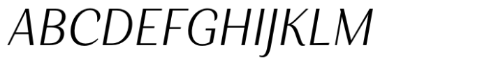 Senlot Norm Light Italic Font UPPERCASE