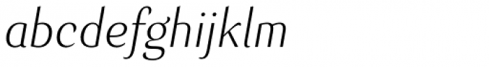 Senlot Norm Thin Italic Font LOWERCASE