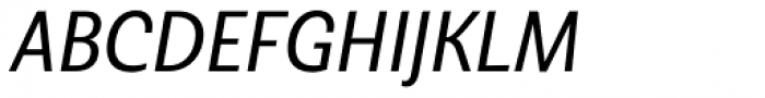 Senlot Sans Condensed Regular Italic Font UPPERCASE