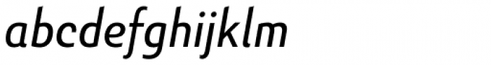 Senlot Sans Condensed Regular Italic Font LOWERCASE