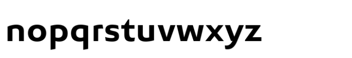 Senlot Sans Extended Bold Font LOWERCASE