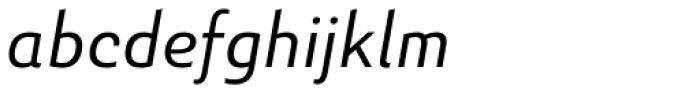Senlot Sans Extended Book Italic Font LOWERCASE
