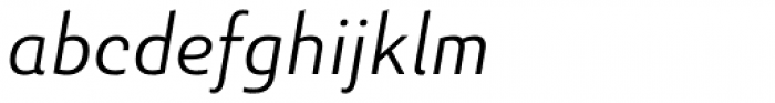 Senlot Sans Extended Light Italic Font LOWERCASE