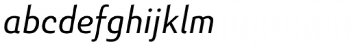 Senlot Sans Norm Book Italic Font LOWERCASE