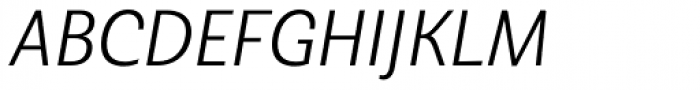 Senlot Sans Norm Light Italic Font UPPERCASE