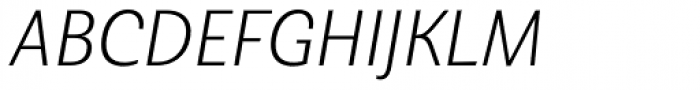 Senlot Sans Norm Thin Italic Font UPPERCASE