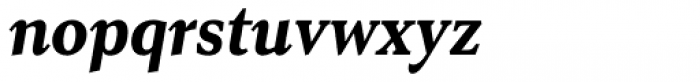 Senlot Serif Condensed Black Italic Font LOWERCASE