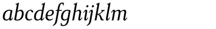 Senlot Serif Condensed Book Italic Font LOWERCASE