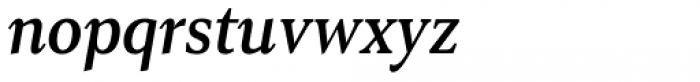 Senlot Serif Condensed Demi Italic Font LOWERCASE