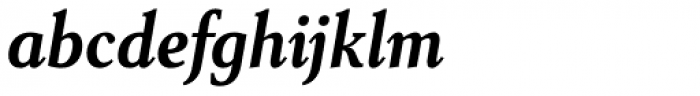 Senlot Serif Condensed Ex Bold Italic Font LOWERCASE