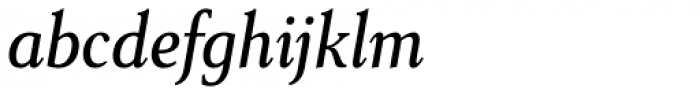 Senlot Serif Condensed Medium Italic Font LOWERCASE