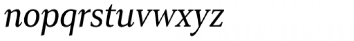 Senlot Serif Condensed Regular Italic Font LOWERCASE