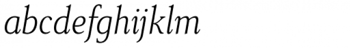 Senlot Serif Condensed Thin Italic Font LOWERCASE