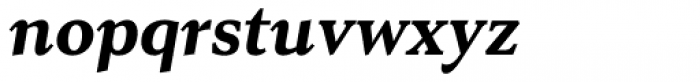 Senlot Serif Extended Black Italic Font LOWERCASE
