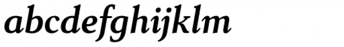 Senlot Serif Extended Bold Italic Font LOWERCASE
