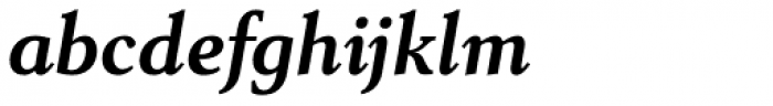 Senlot Serif Extended Ex Bold Italic Font LOWERCASE