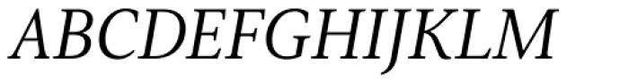 Senlot Serif Extended Regular Italic Font UPPERCASE