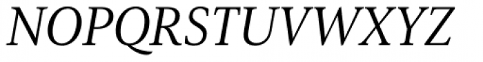 Senlot Serif Extended Regular Italic Font UPPERCASE